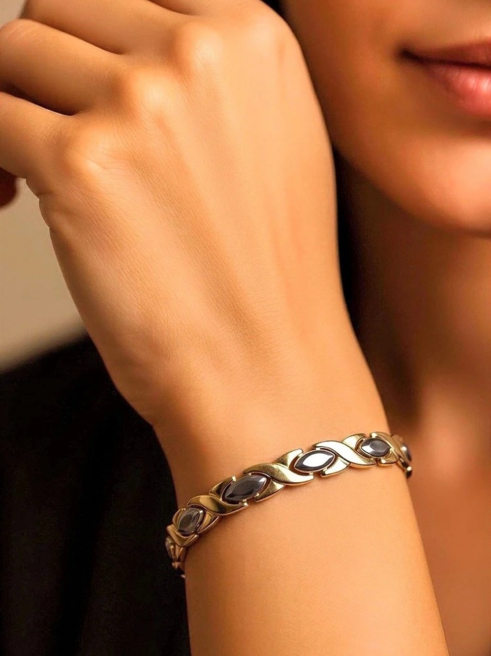 Two-Tone Link Bracelet